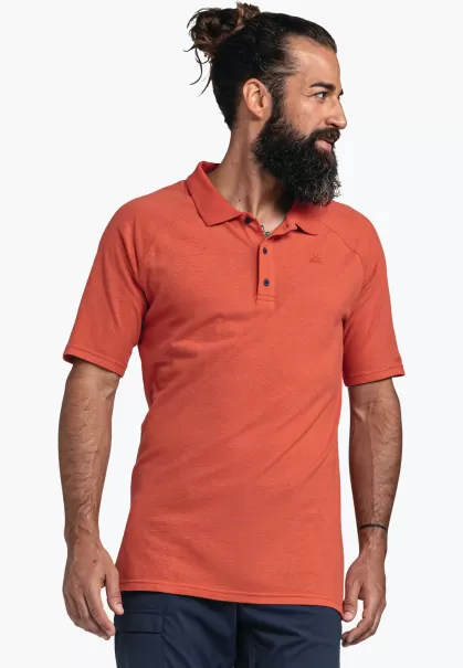 Qualité Fiable Rouge T-Shirts / Polos Schöffel Homme Schnelltrocknendes Polo Für Jeden Tag