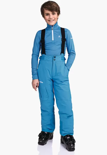 Bleu Enfant Schöffel Pantalons Pantalon Ski Bretelles Réglables Innovant