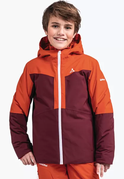 Veste De Ski Imperméable Et Chaude Pour Enfants Vestes Classique Schöffel Rouge Enfant